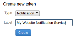 New HipChat Access Token